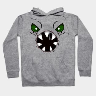 Creepy face with extra creepy mouth Hoodie